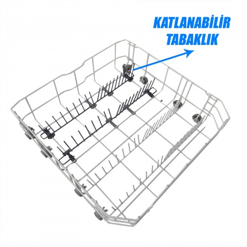 Grundig Bulaşık Makinesi Alt Sepet Katlanabilir Tabaklıklı